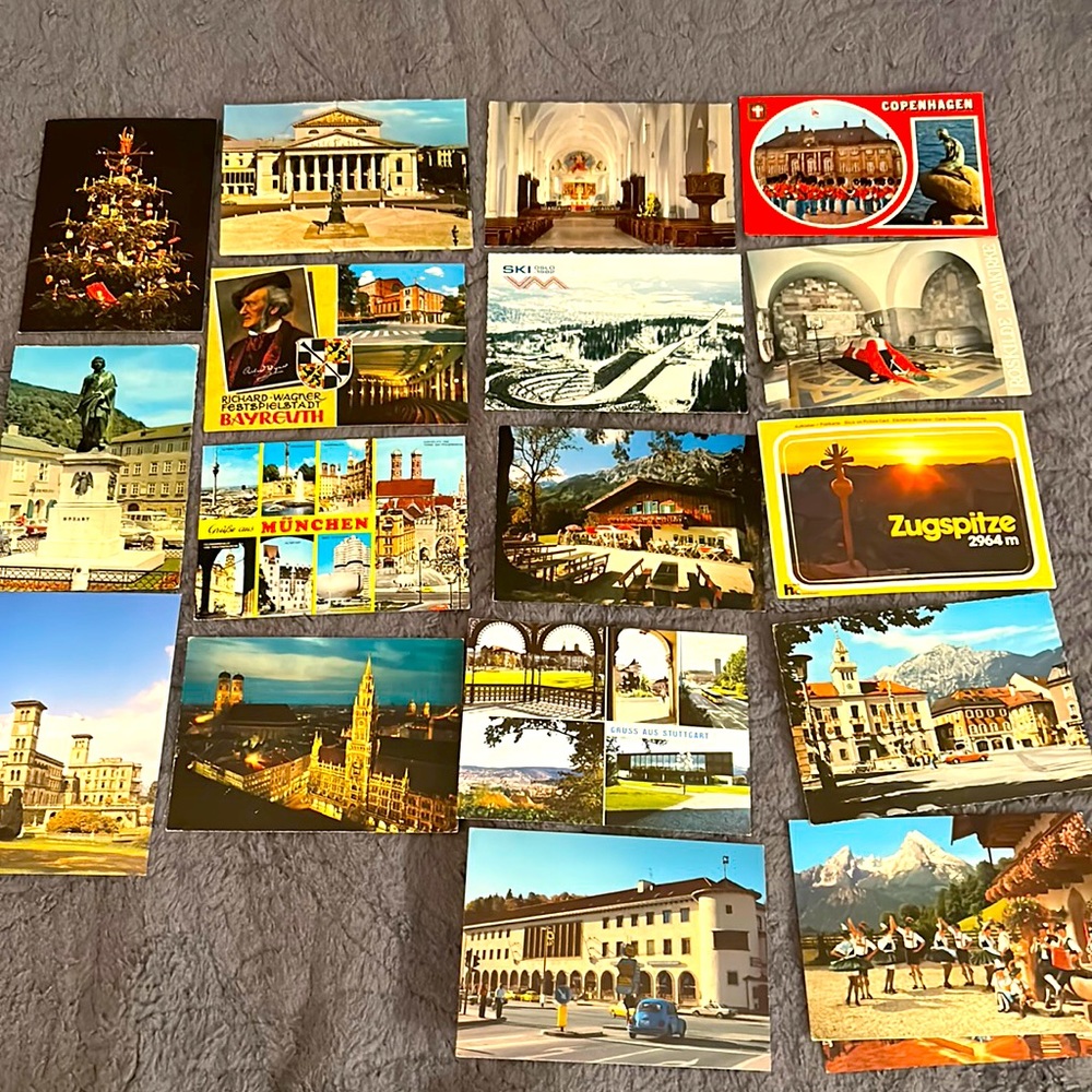 18. Postcards from around the world.